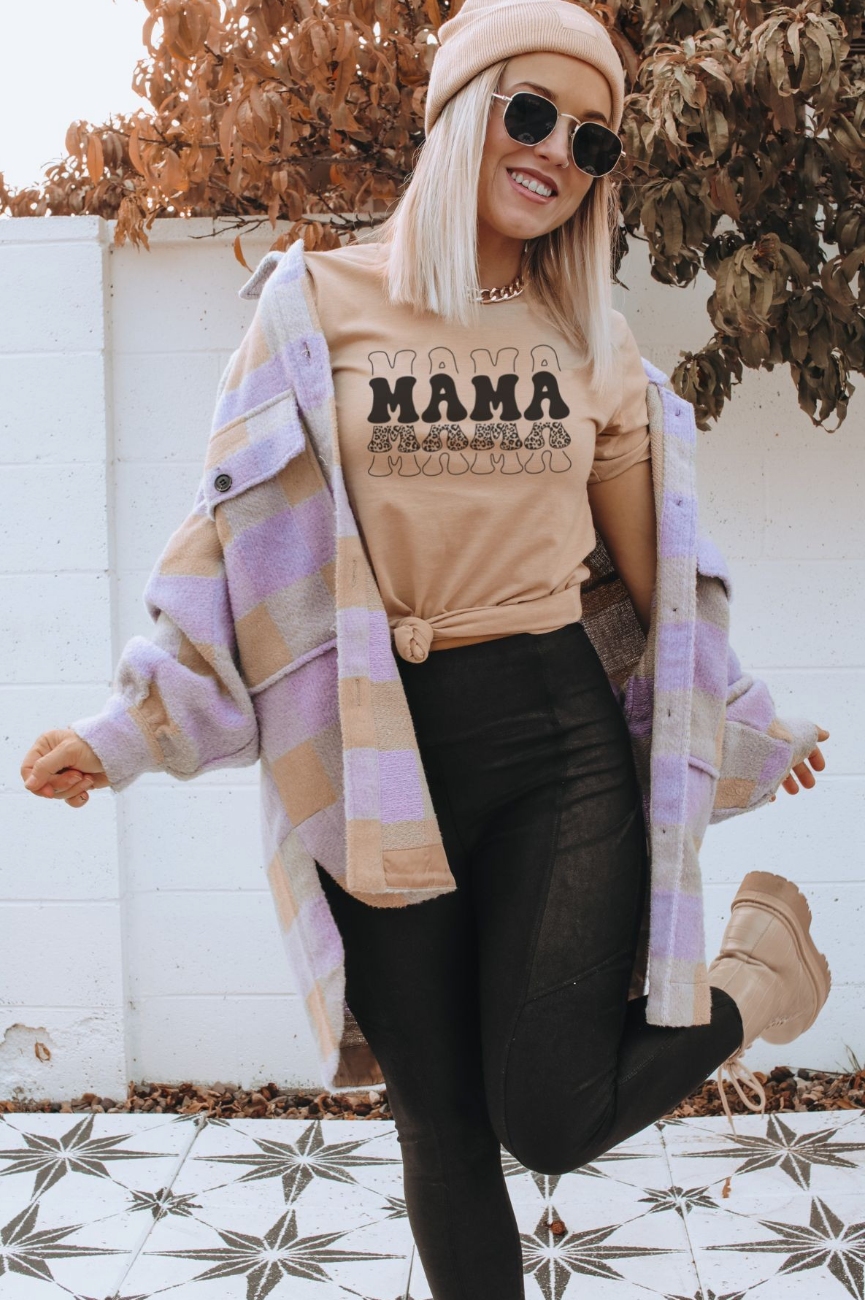 Mama Leopard Graphic Tee