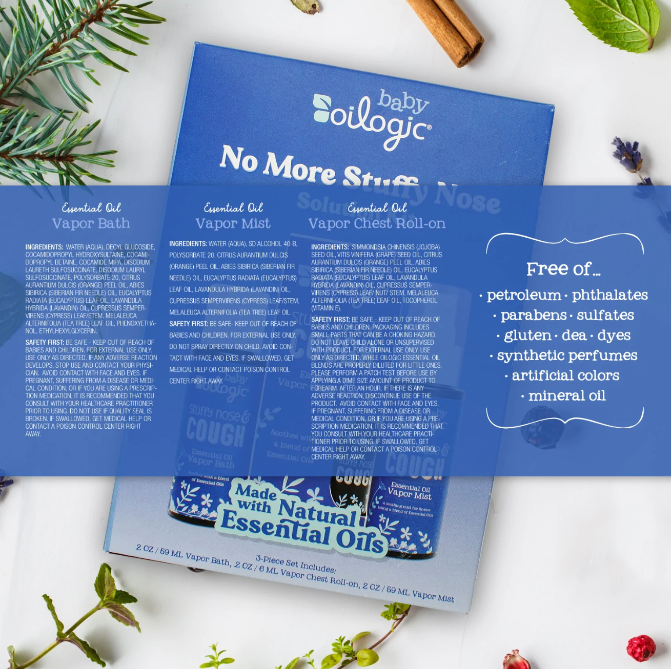 Oilogic No More Stuffy Nose Solution Kit