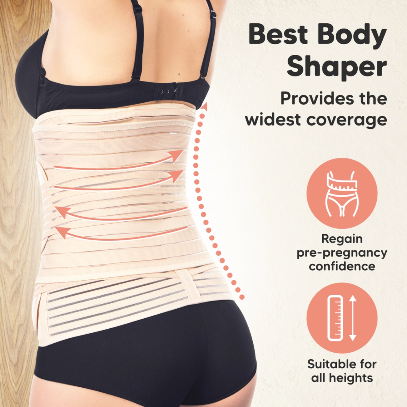 KeaBabies Revive 3-In-1 Postpartum Belt