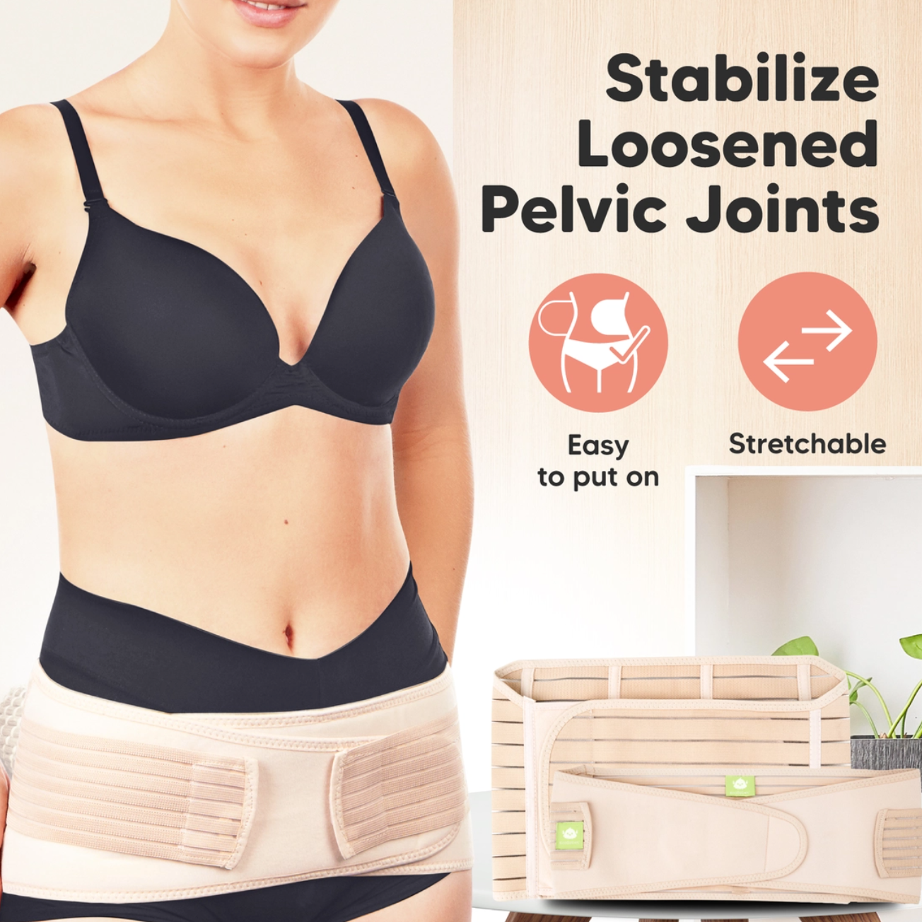 KeaBabies Revive 3-In-1 Postpartum Belt
