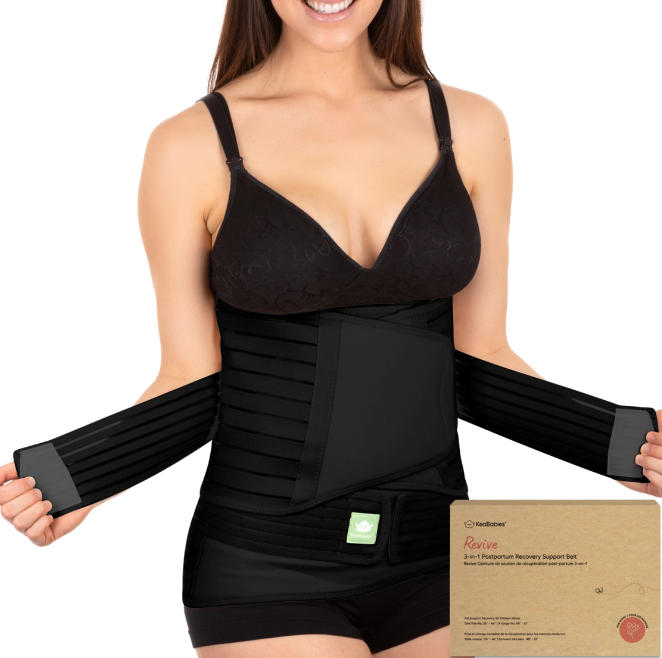 KeaBabies Revive 3-In-1 Postpartum Belt