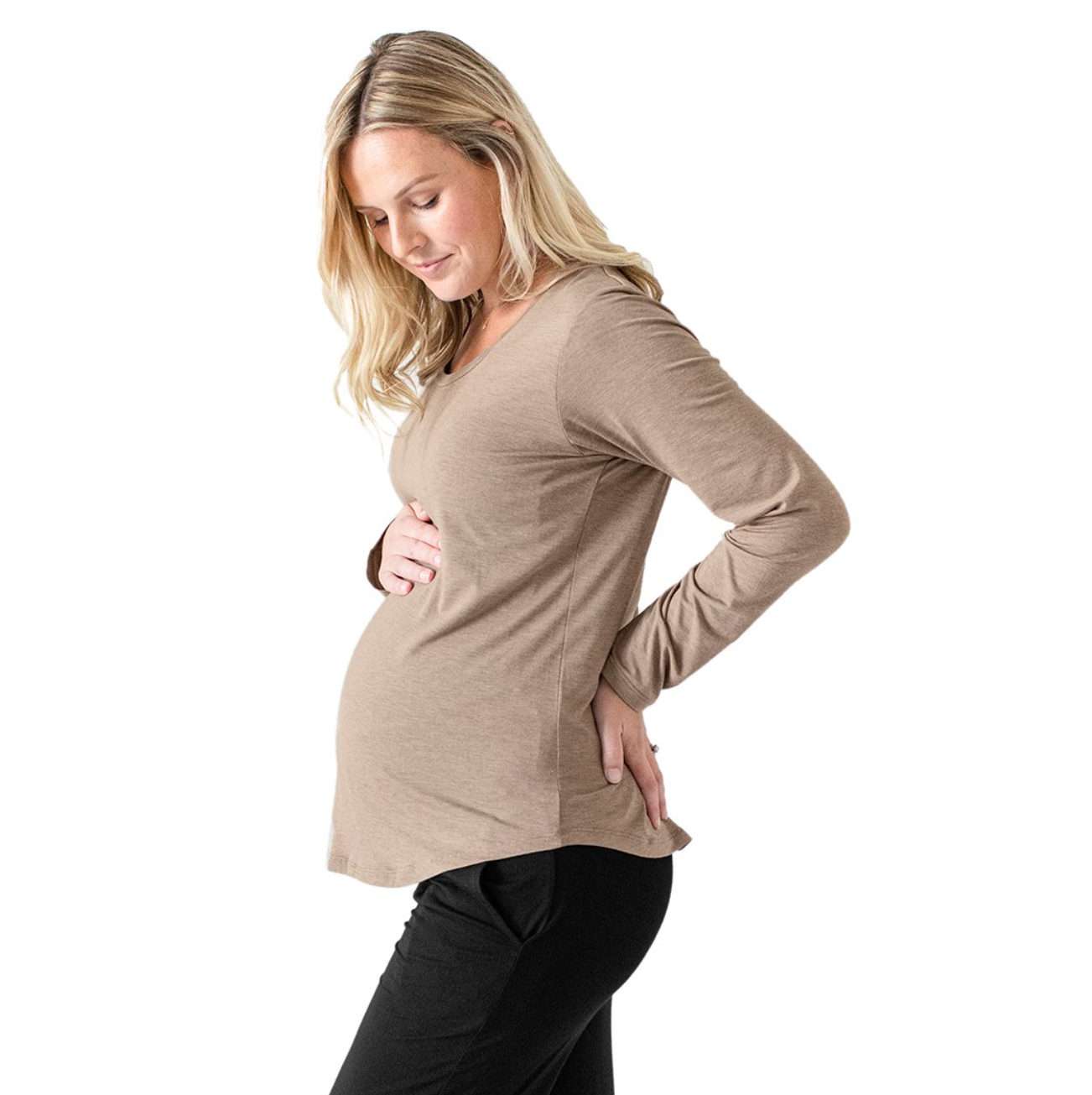 Bamboo Nursing & Maternity Long Sleeve Top