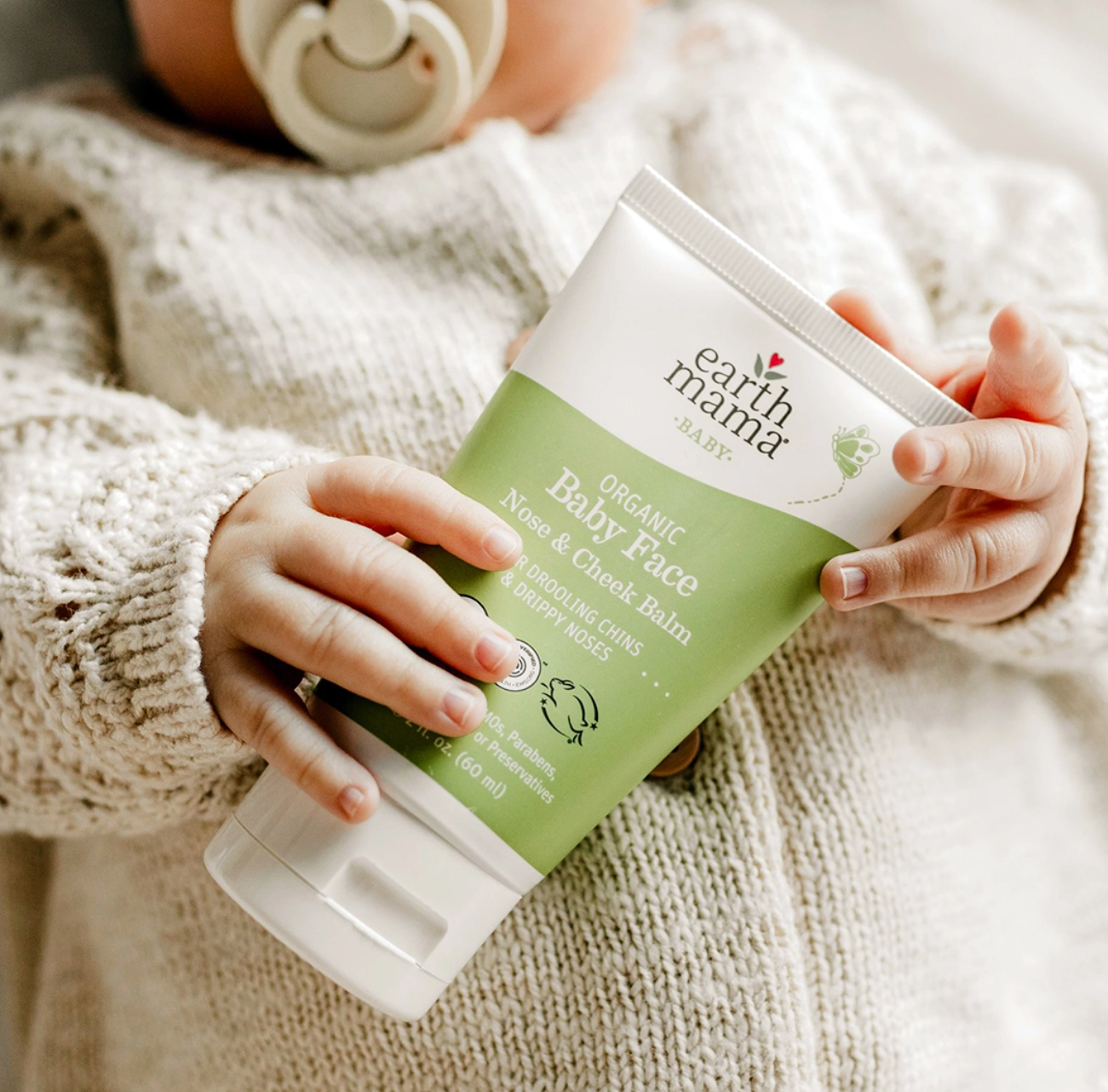 Organic Baby Face, Nose, And Cheek Balm