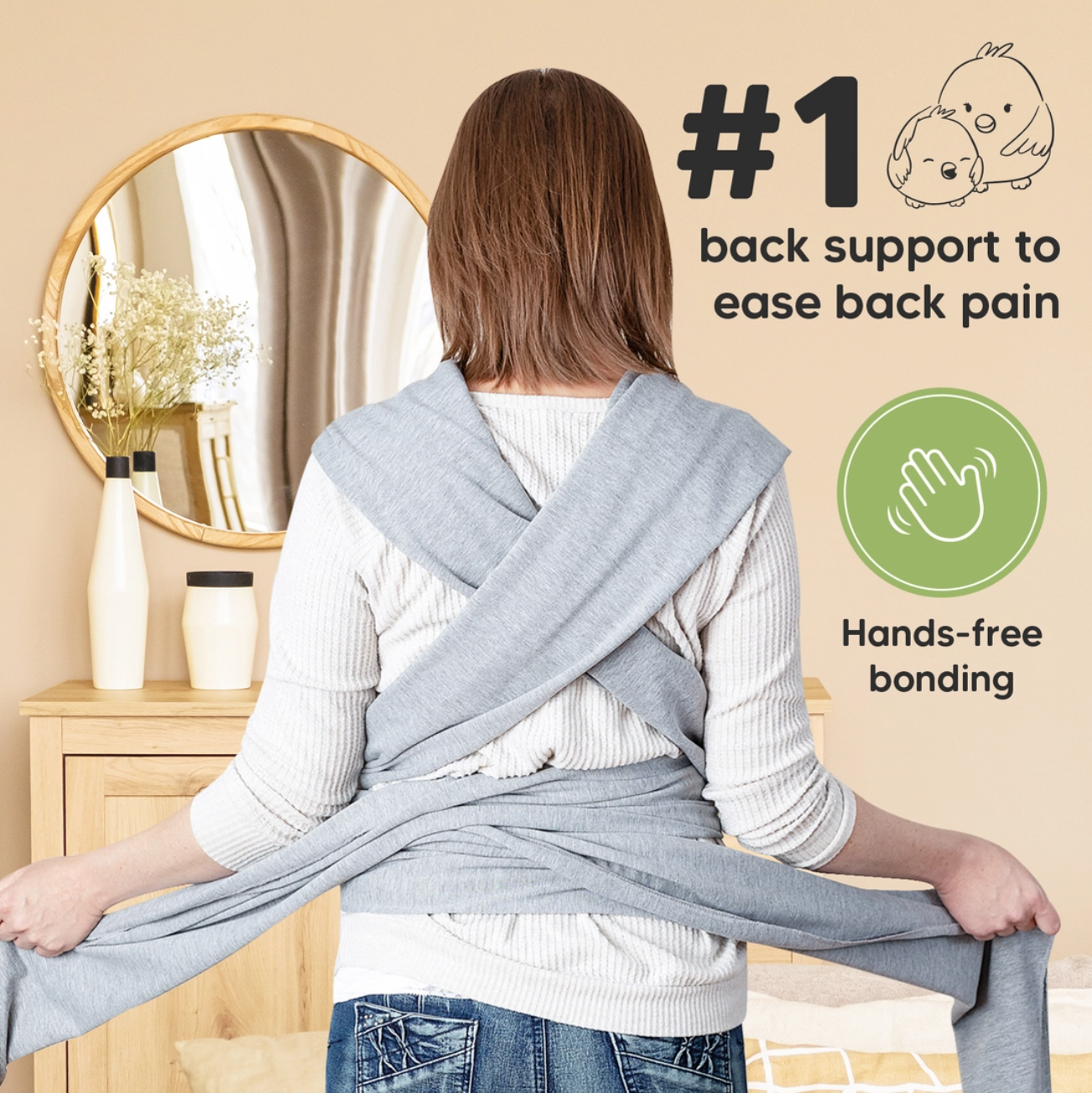 KeaBabies Baby Wrap Carrier