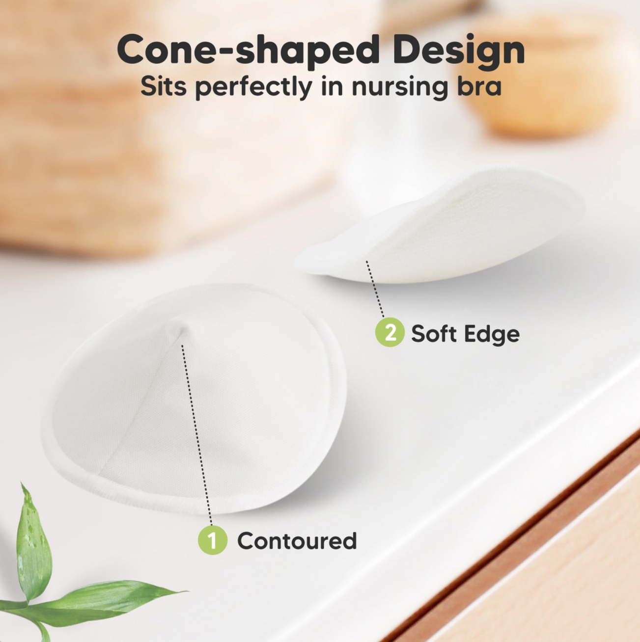 KeaBabies Comfy Organic Nursing Pads
