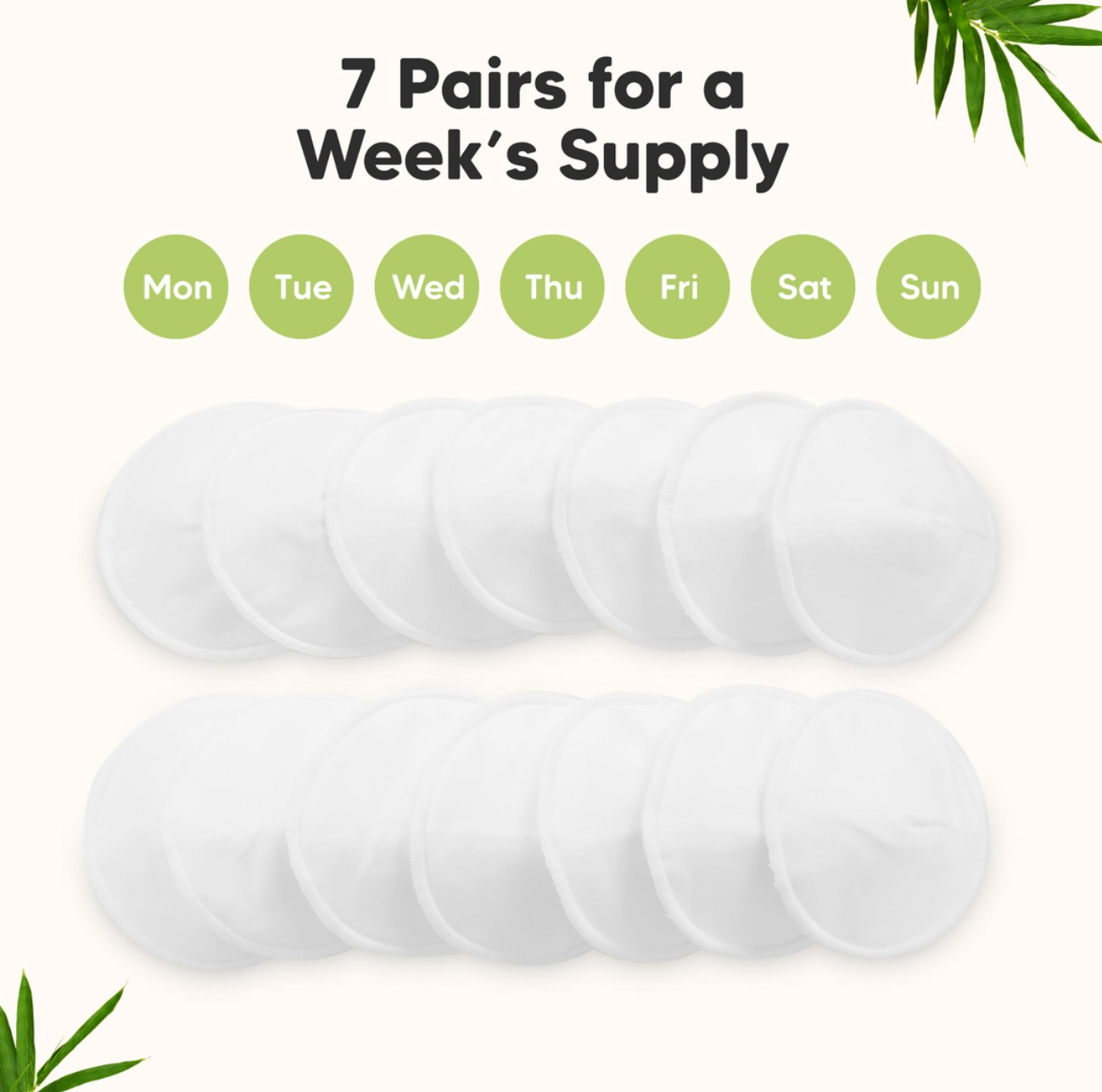 KeaBabies Comfy Organic Nursing Pads