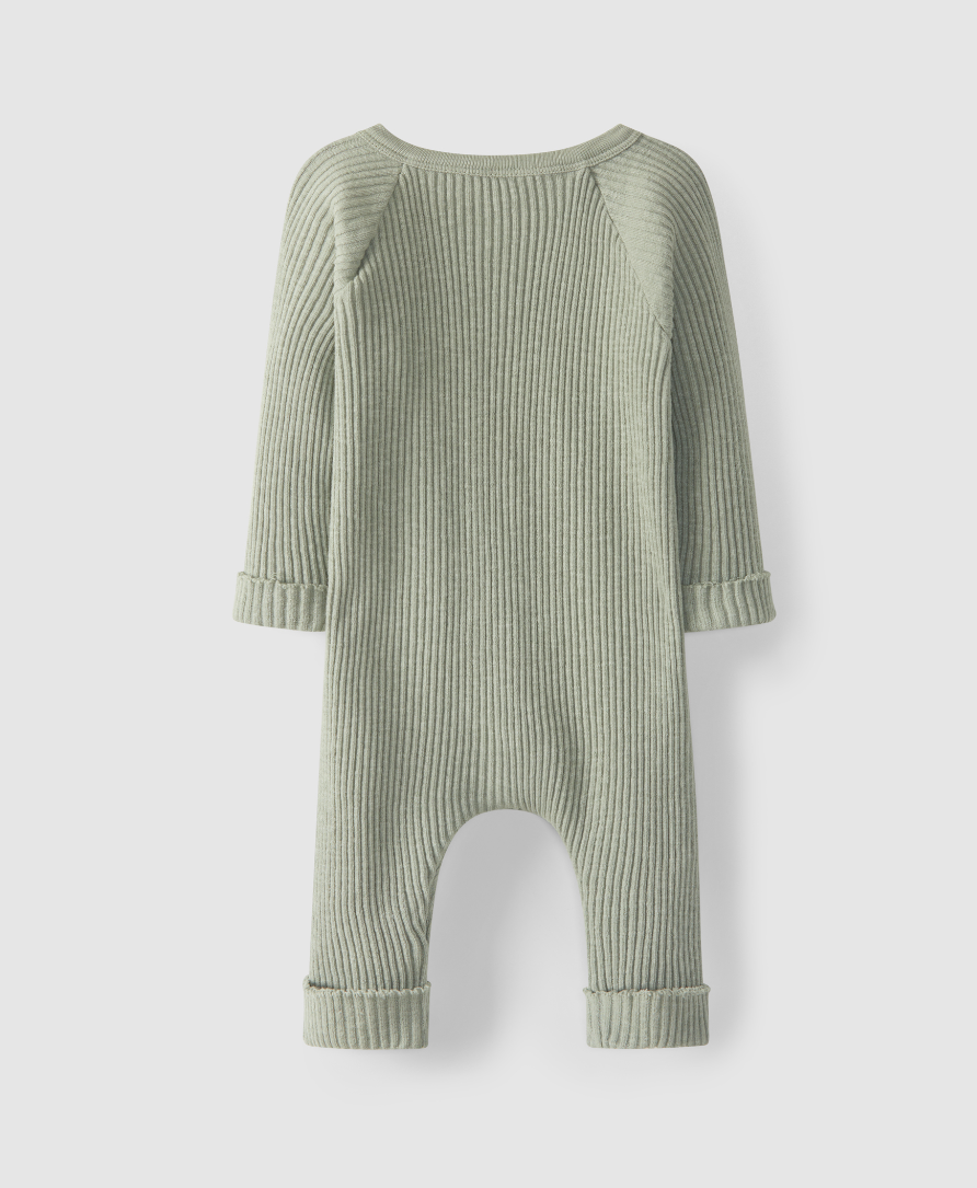 Dusty Sage Ribbed Coverall