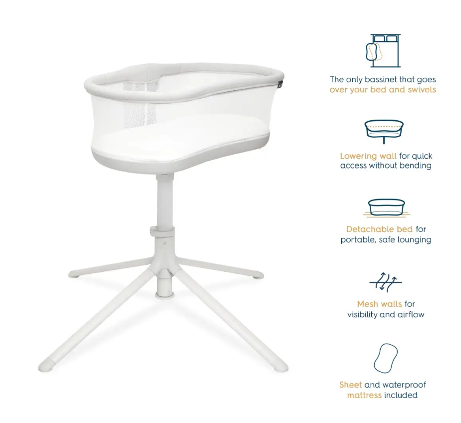 Grey BassiNest Swivel Sleeper