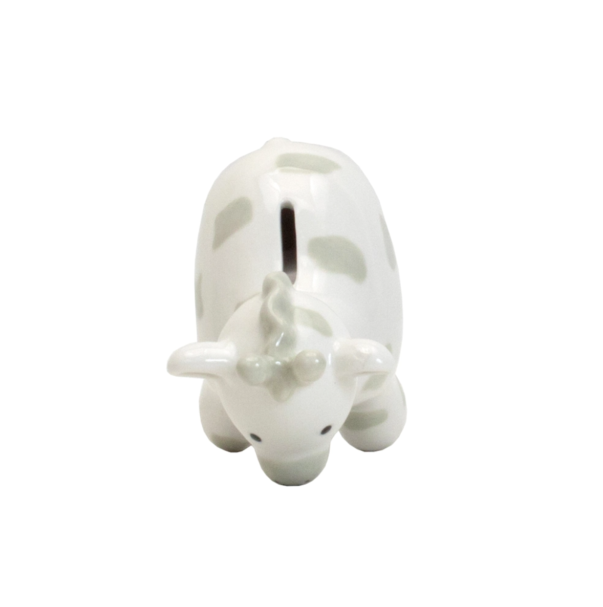 Grey Spotted Giraffe Piggy Bank