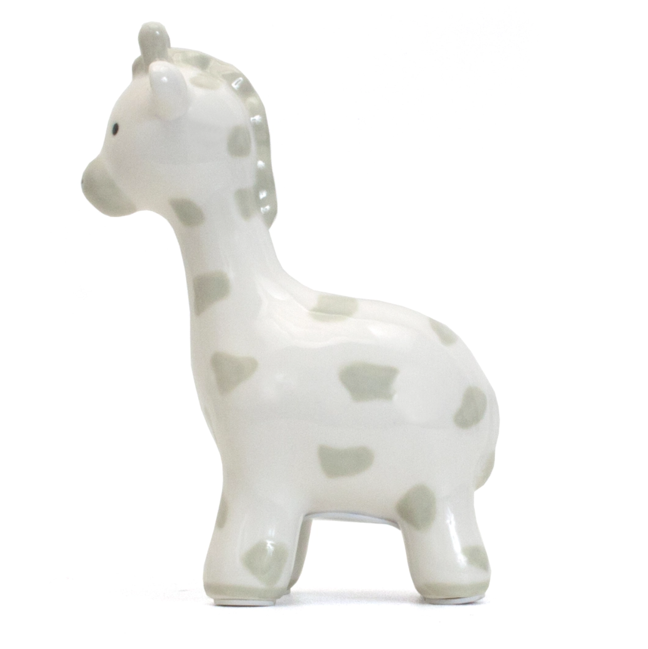 Grey Spotted Giraffe Piggy Bank