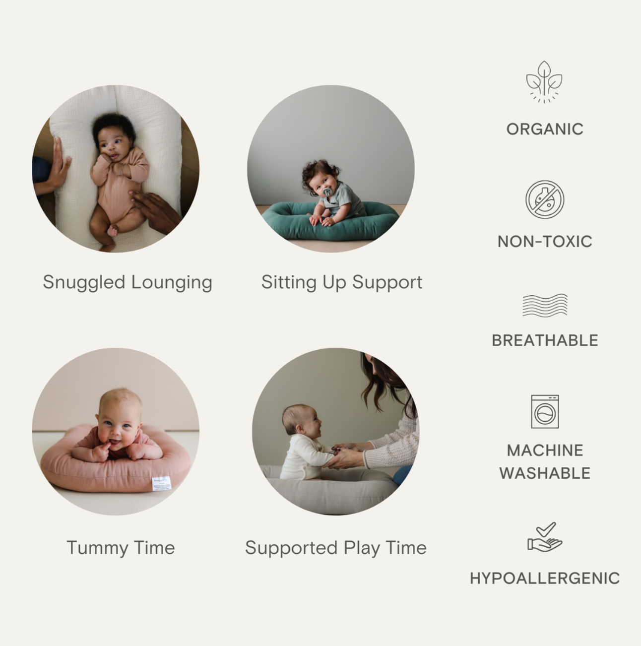 Snuggle Me Organic Infant Lounger