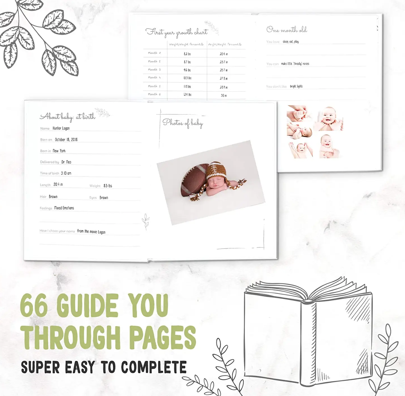 Alpine White Baby First Years Memory Book