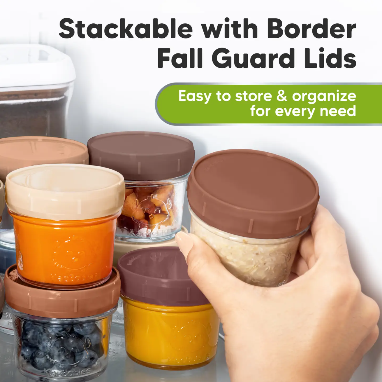 Terracotta Glass Food Prep Jars