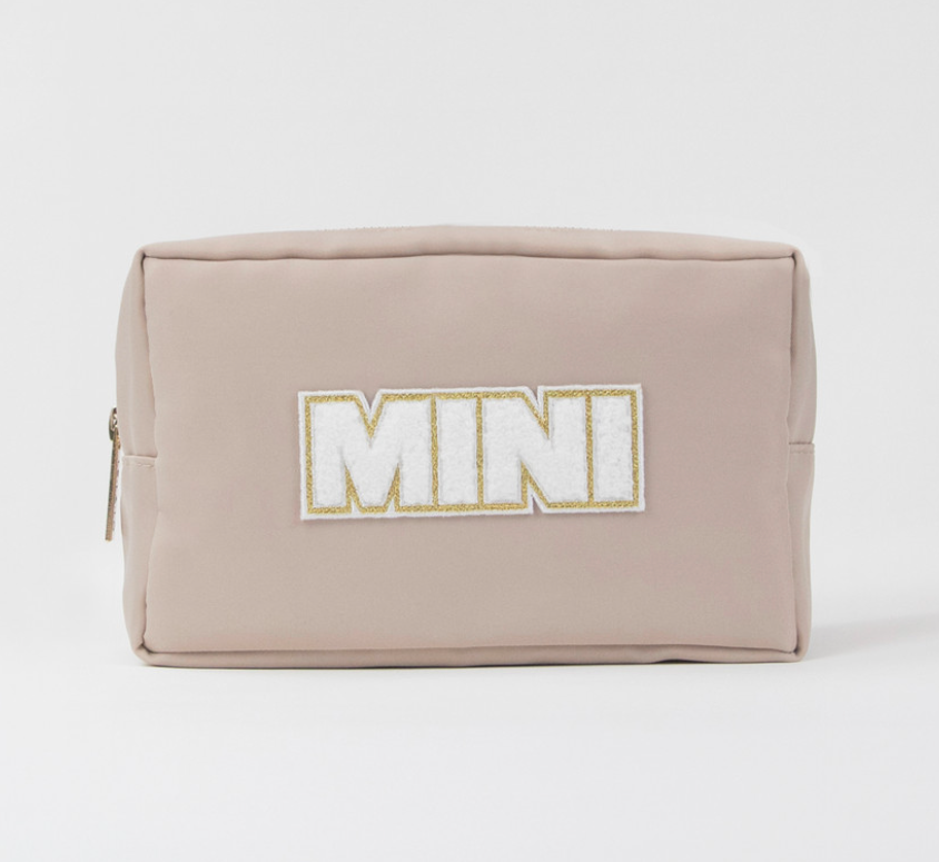 Light Taupe Mini Travel Bag
