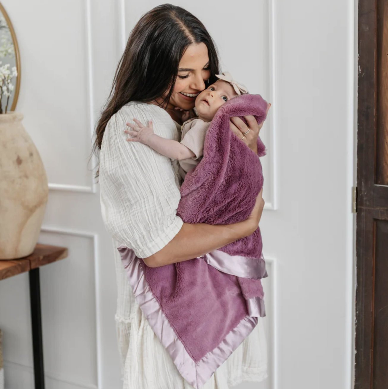 Satin Border Receiving Blanket