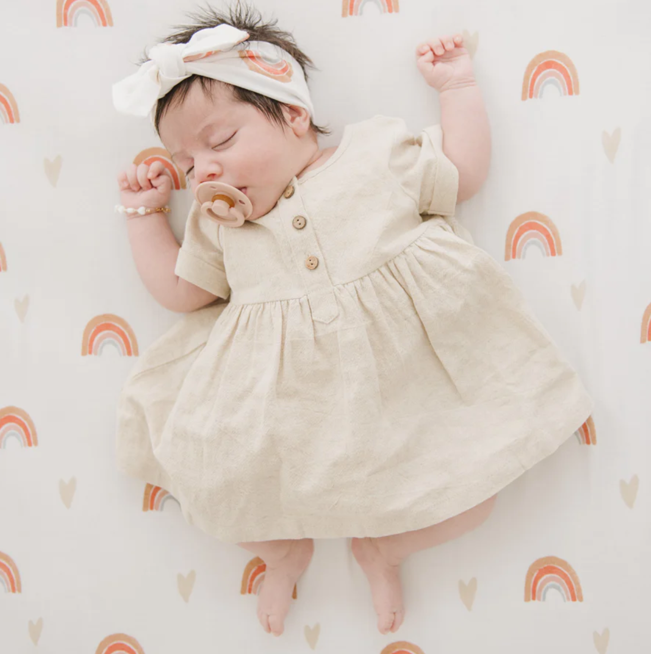 Over The Rainbow Stretchy Crib Sheet