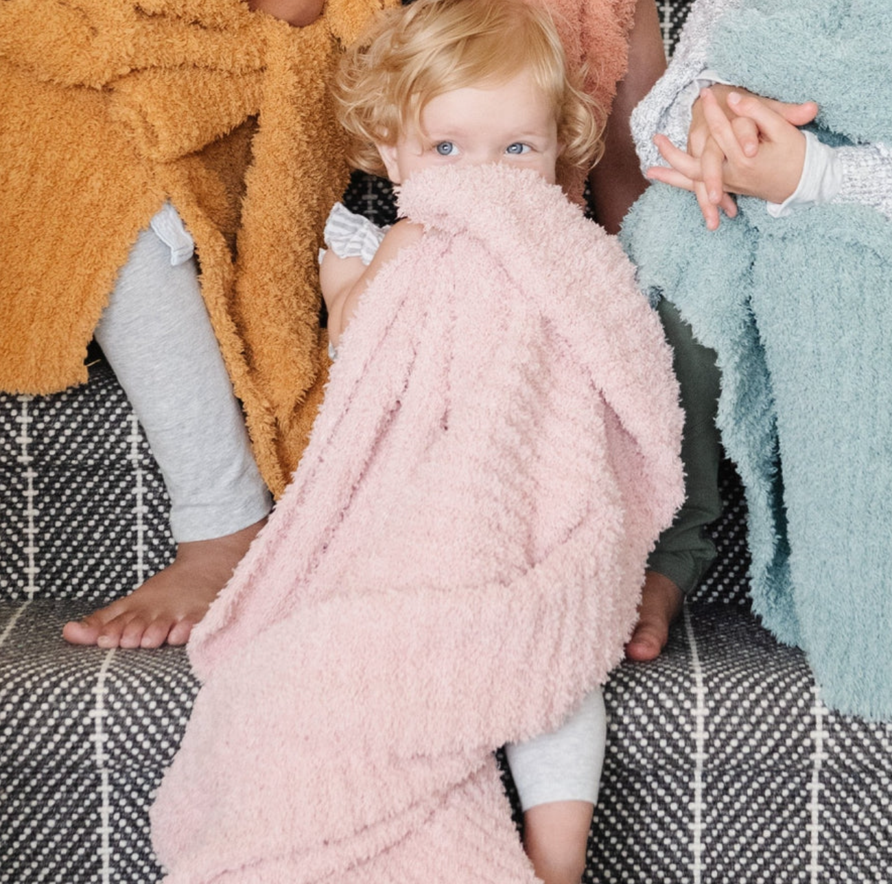 Ribbed Bamboni Receiving Blanket