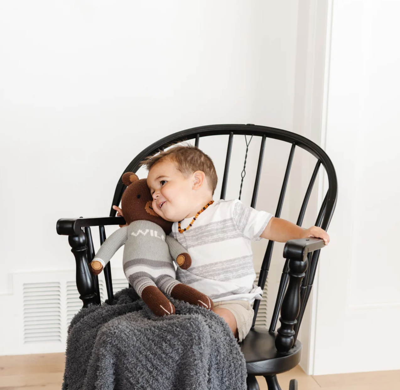Ribbed Bamboni Receiving Blanket