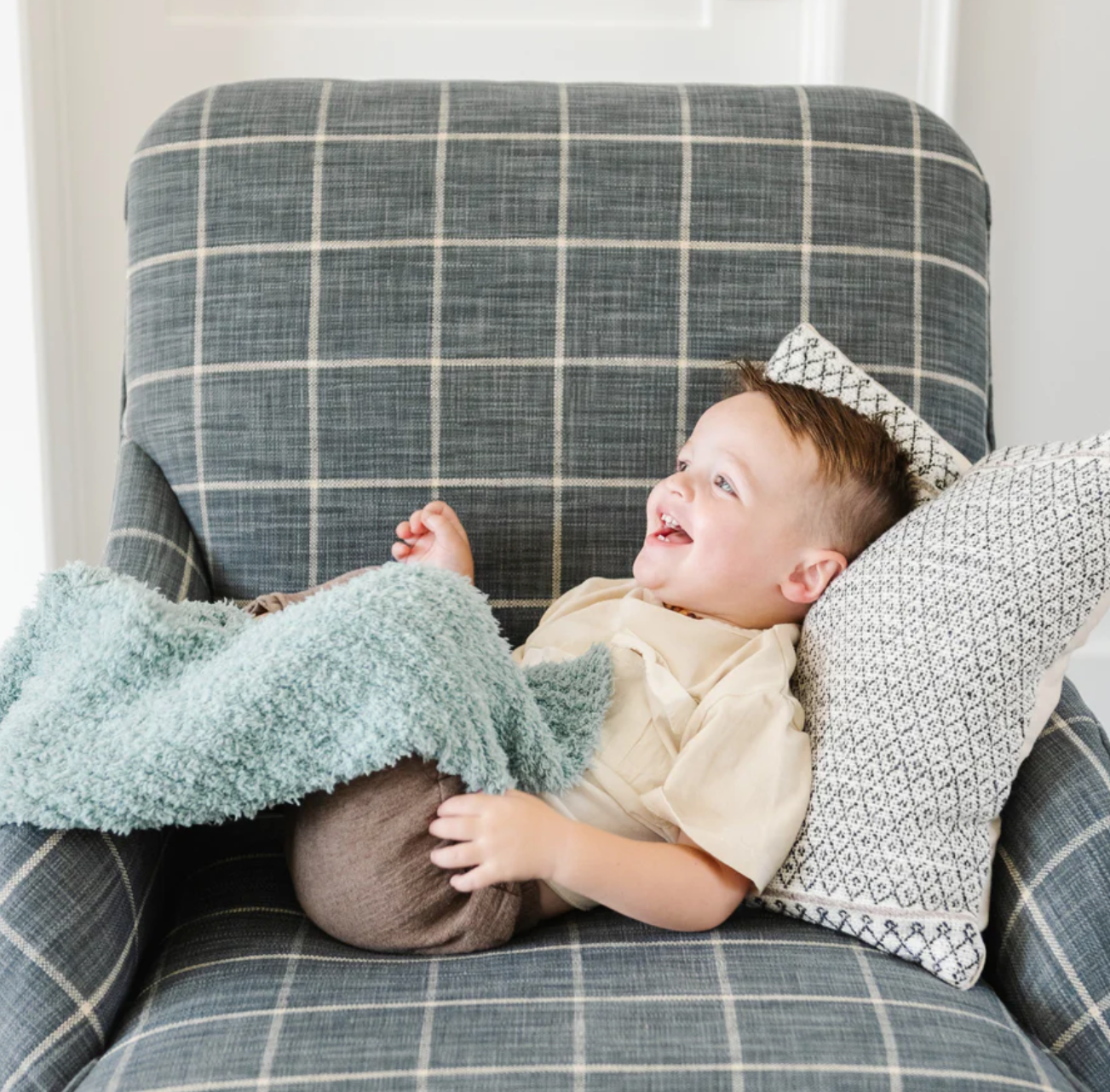 Ribbed Bamboni Receiving Blanket