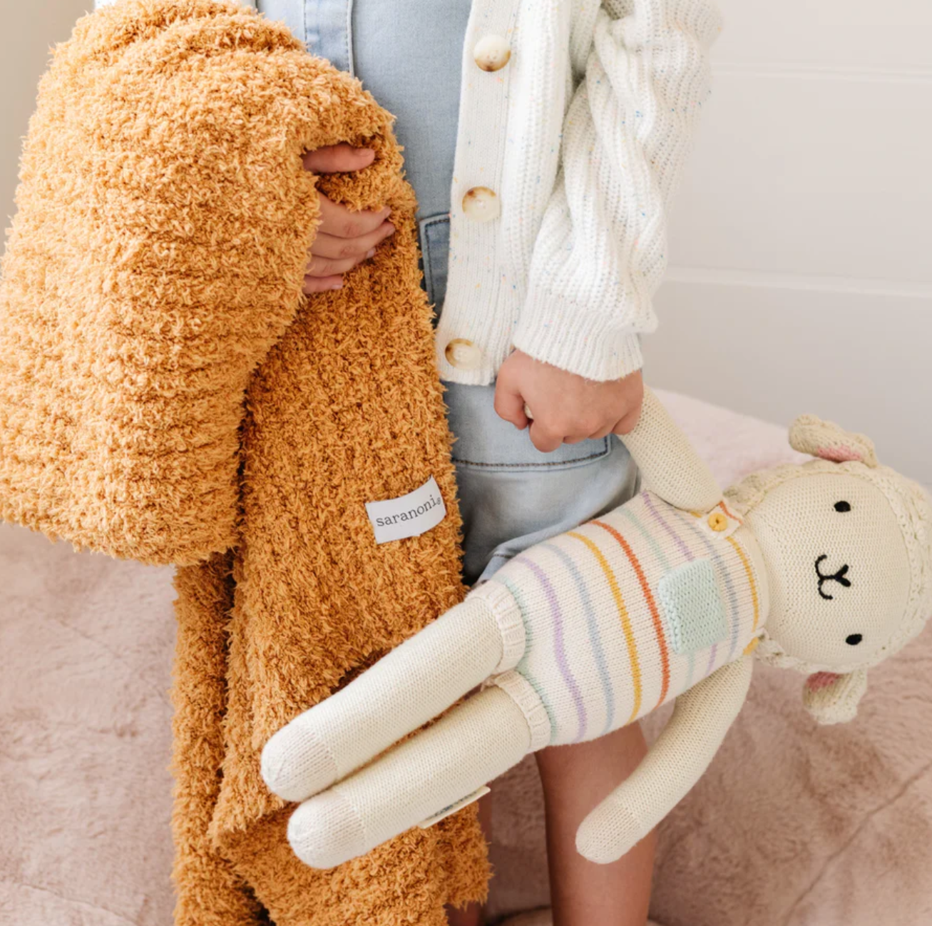 Ribbed Bamboni Receiving Blanket