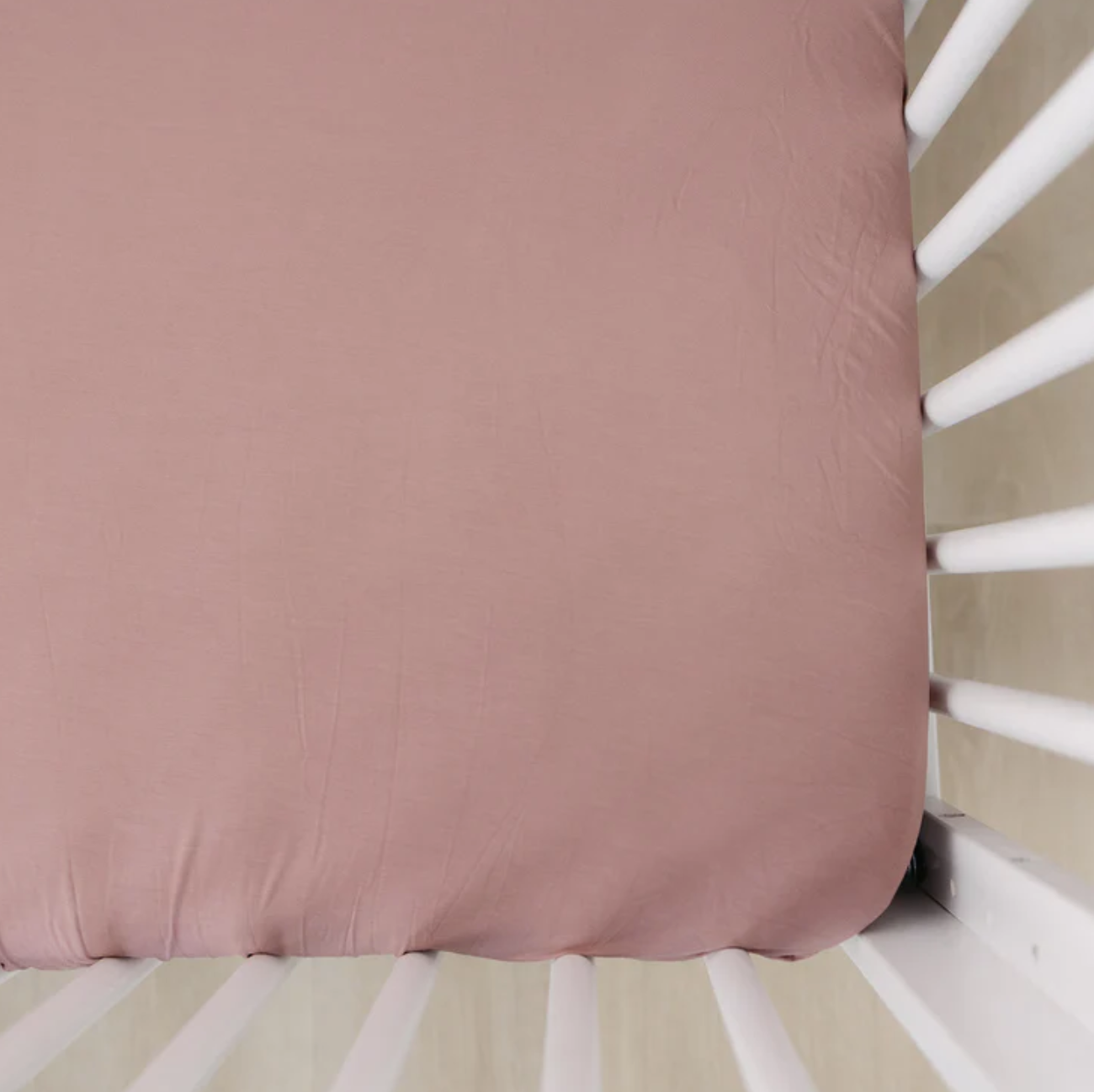 Dusty Rose Stretchy Crib Sheet