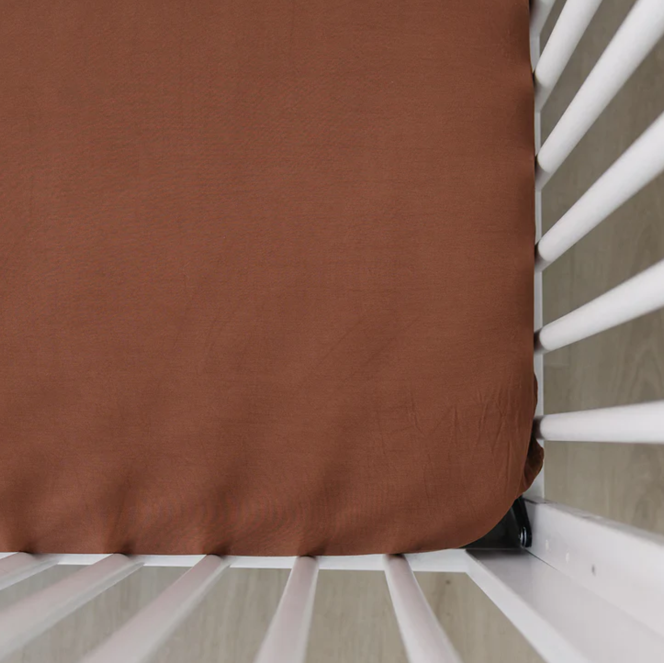 Rust Stretchy Crib Sheet