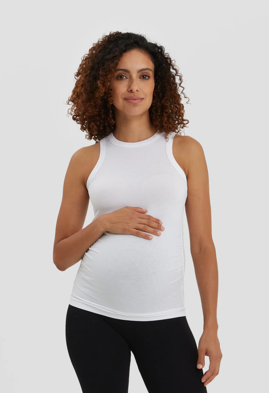 The Ribbed Tank - White