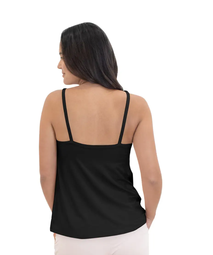 Black Lounge Around Nursing & Maternity Tank