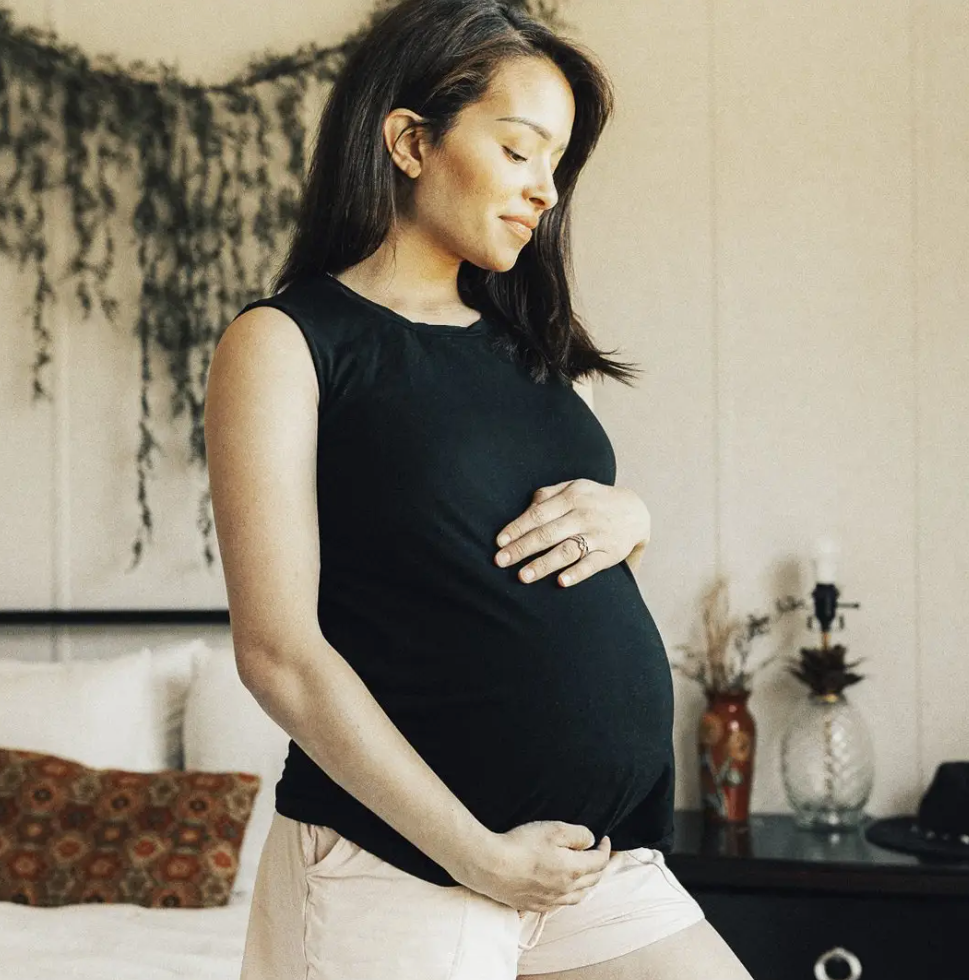 Black Bamboo Nursing & Maternity Tank