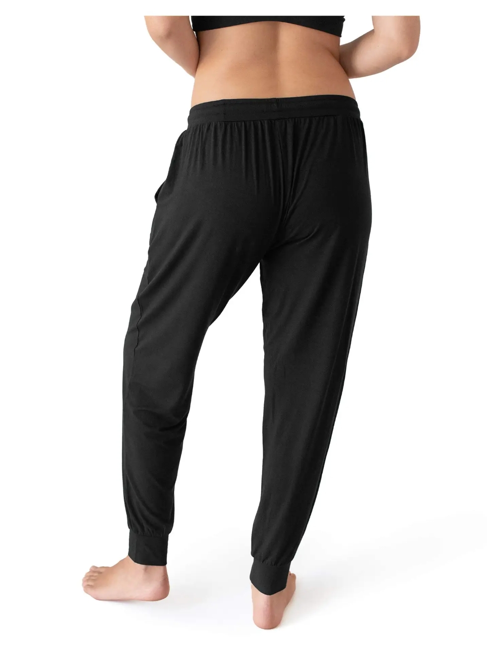 Black Everyday Maternity & Postpartum Lounge Joggers