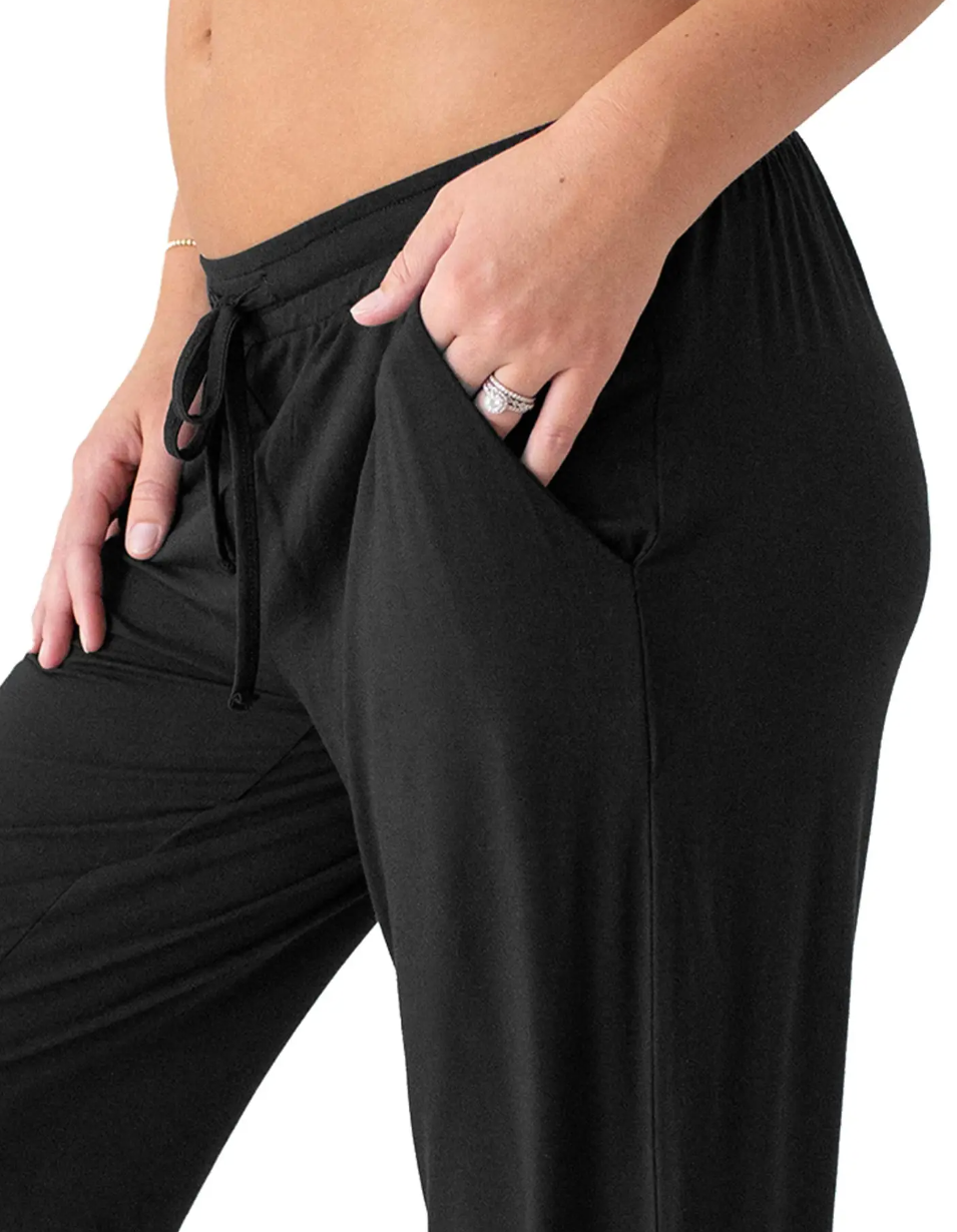 Black Everyday Maternity & Postpartum Lounge Joggers