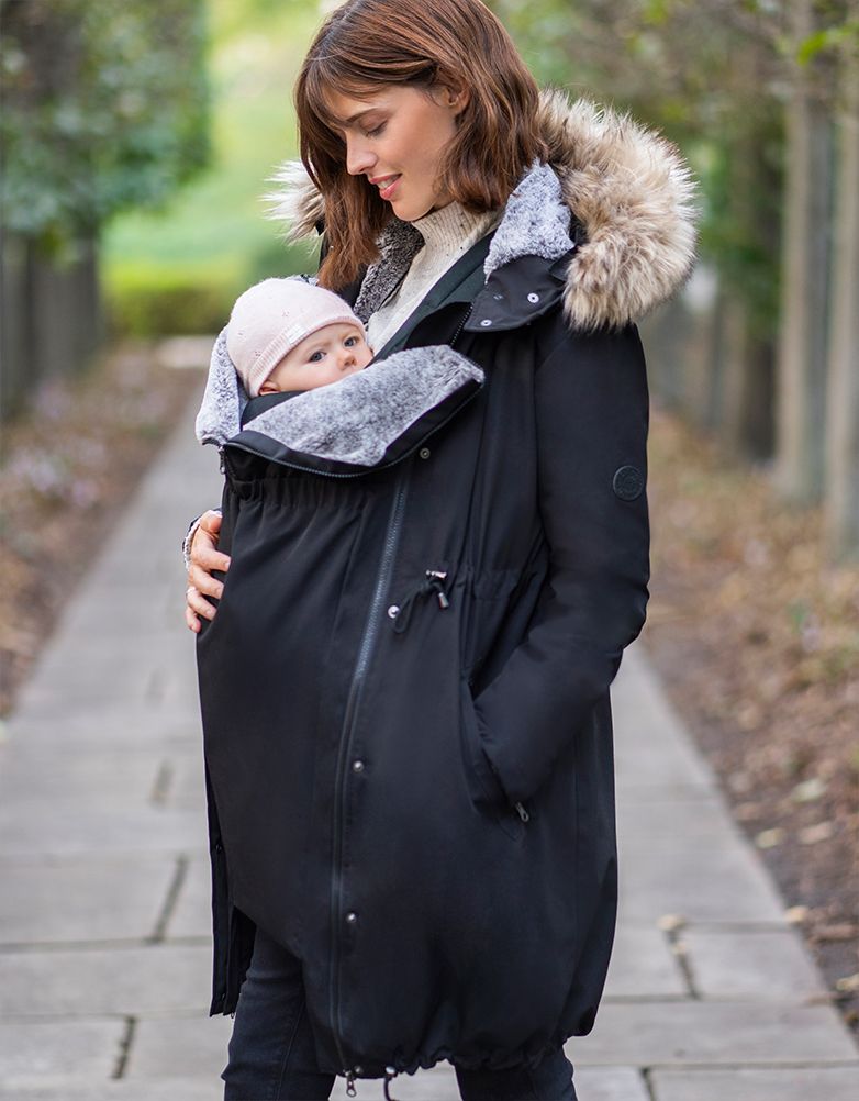 Maternity Clothing Maternity Jacket In Black Extra Long In