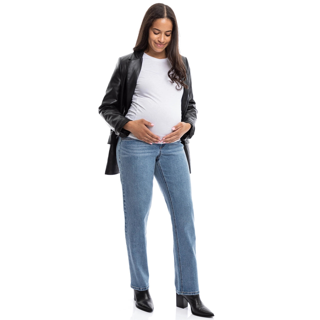 Maternity 30" Straight W/ Bellyband In Analise