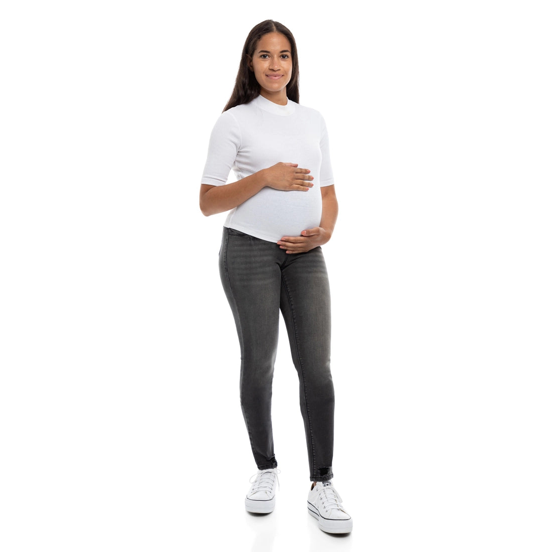 Maternity 32" Skinny W/ Bellyband In Everly