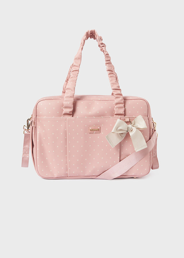 Rosy Pink Polka Dot Weekender Bag