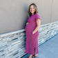 Magenta Scrunch Dress