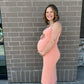 Peach Ribbed Dress