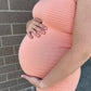 Peach Ribbed Dress