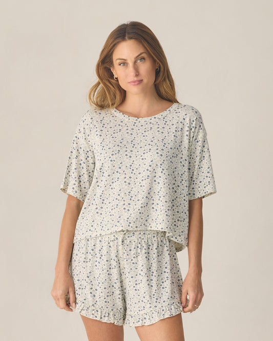 Blue Ditsy Mosie Set