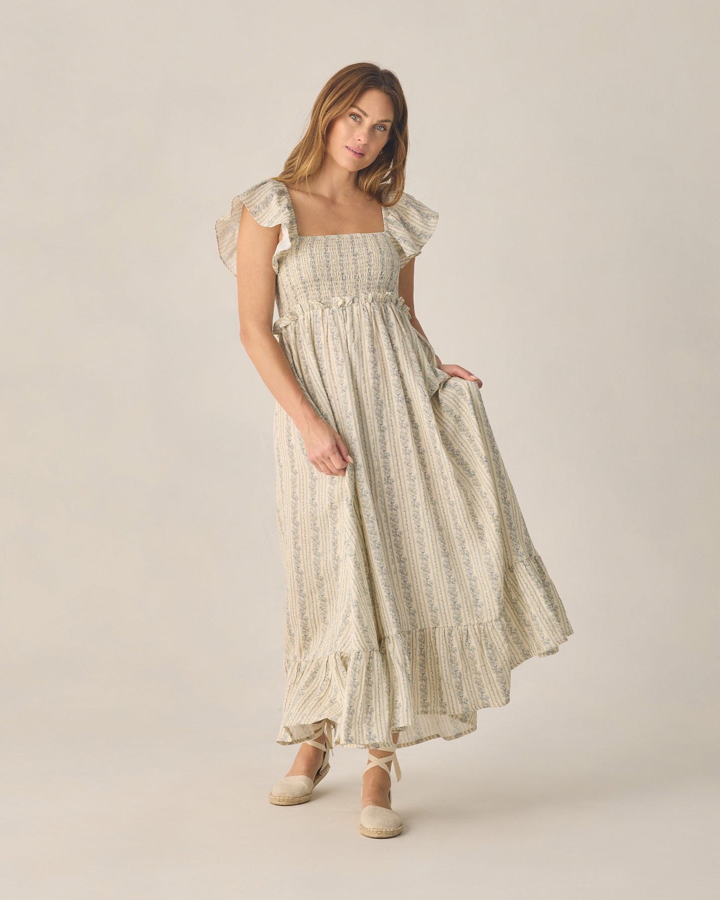 Blue Floral Francesca Dress