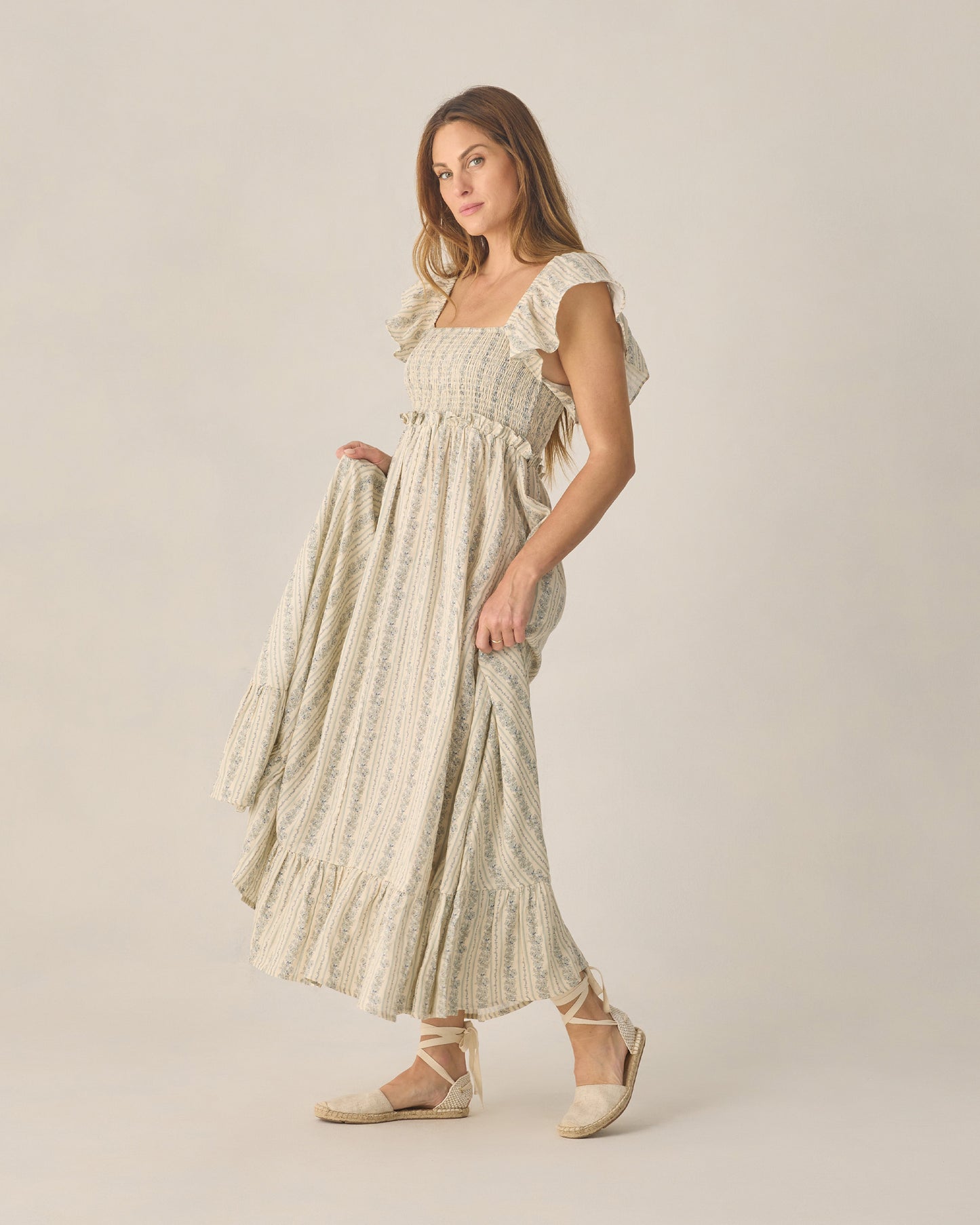 Blue Floral Francesca Dress