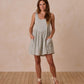 Sage Check Summer Dress