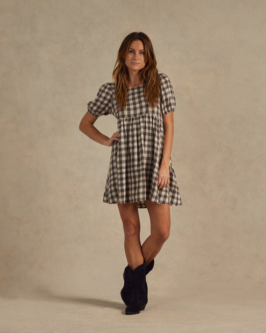 Mocha Check Marley Dress