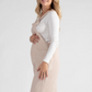 Maya Beige Maternity & Nursing Overalls