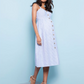 Adalia Linen Midi Maternity & Nursing Dress