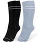 Slate Blue/Black Compression Socks - 2 Pack