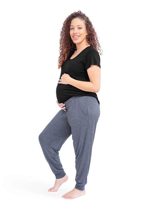 Heather Grey Everyday Maternity & Postpartum Lounge Joggers