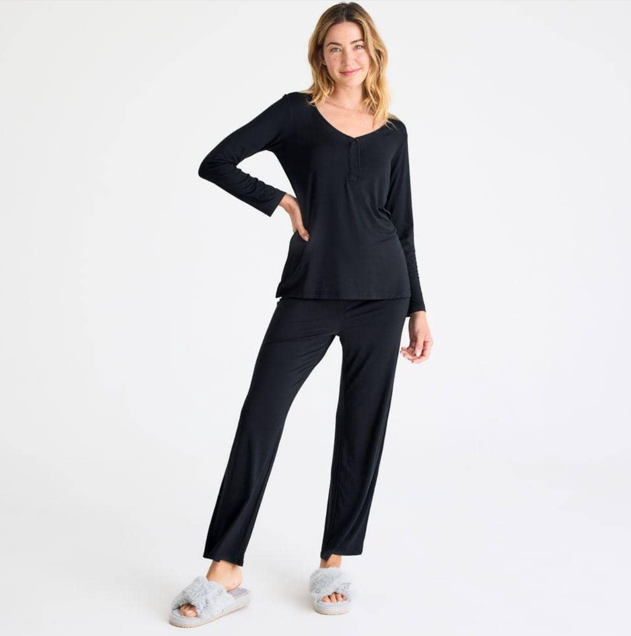 Onyx Modal Magnetic Nursing Pajamas – Mickey Roo Maternity & Nursery