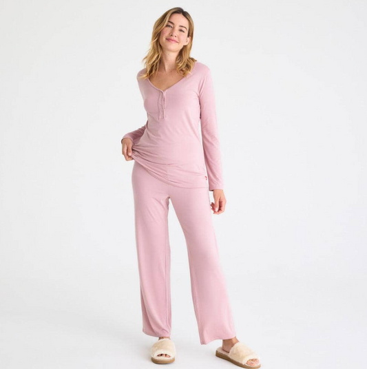 Desert Pink Modal Magnetic Nursing Pajamas