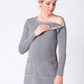 Grey Marl Pocket Sweater Dress